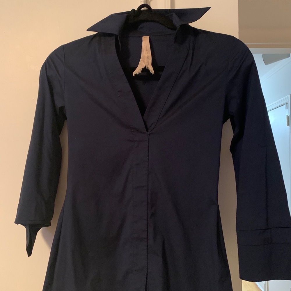 bailey44 form fitting shirt. low cut